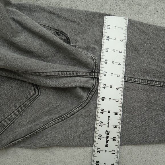 Abercrombie & Fitch Jeans Women's 6L Gray High-Rise Ankle Straight 28" Inseam - Picture 6 of 16